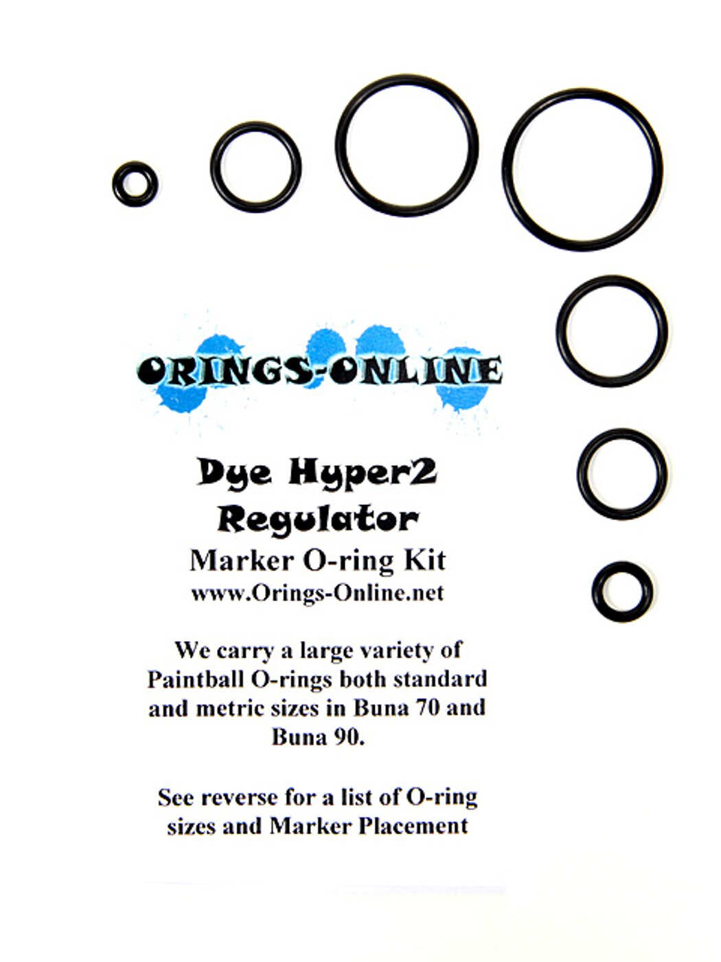 DYE Hyper 2 Regulator O-ring Kit